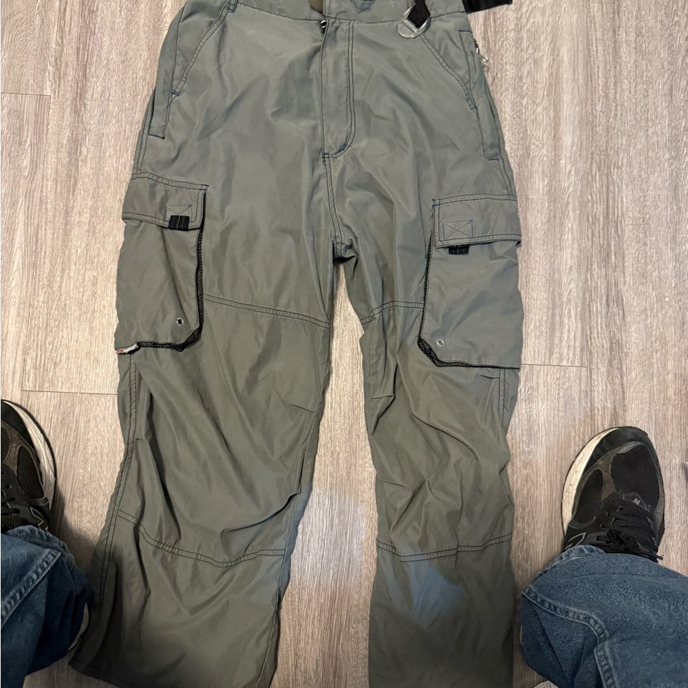 90s Breakdown Rave Pants Baggy Extra Wide Leg Loose Fit Grey/Blue 30 Jnco  Y2K